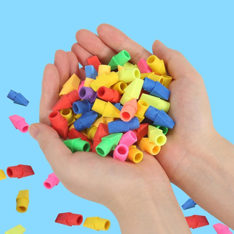Garpphst 300 Pack Pencil Top Erasers Bulk 10 Colors and Cap Erasers for Pencils for Kids, Students in Classroom and School - Image 5